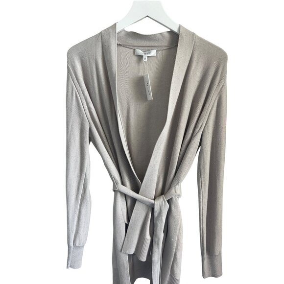 Milly Grey Taupe Glitter Sequin Accents Wrap Set - Picture 5 of 11